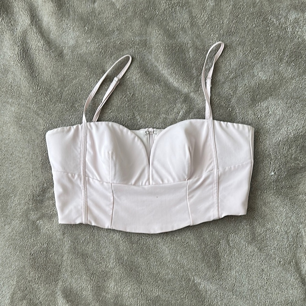 Elegant Pink Bustier Top